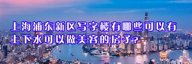 22"上海浦东新区写字楼有哪些可以有上下水可以做美容的房子？"