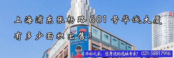 上海浦东张杨路601号华诚大厦有多少面积出售？